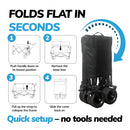 120L Folding Utility Trolley – Heavy Duty Outdoor Cart with Puncture-Proof Wheels