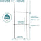 Floor to Ceiling Telescopic Wardrobe Organiser – Double Hanging Clothes Rail (Black)