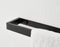 Wall Mounted Black Towel Holder – 20cm Rectangle Rail for Bathroom, Kitchen & Toilet
