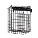 Black Letterbox Cage No Screws Needed Door Mail Box Post Letter Catcher