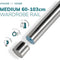 Extendable Wardrobe Rail – Heavy Duty Adjustable Steel Hanging Pole (Multiple Sizes)
