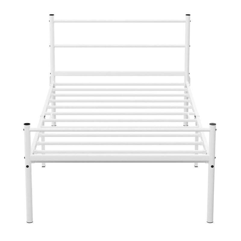 Single Metal Bed Frame Extra Strong Stylish Modern Bedroom Storage Sturdy Design