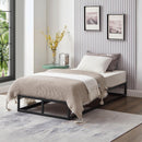 Single Bed Platform Bed Frame in Black - Bedroom Furniture with Under Bed Storage Space, Heavy Duty Single Bed Frame, Extra Strong Easy Assembly, Low Profile Bed Base 6ft x 3ft