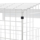 White Letterbox Cage No Screws Needed Door Mail Box Post Letter Catcher
