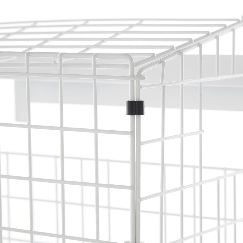 White Letterbox Cage No Screws Needed Door Mail Box Post Letter Catcher