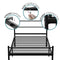 Single Metal Bed Frame Extra Strong Stylish Modern Bedroom Storage Sturdy Design