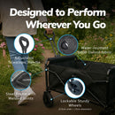 70L Foldable Utility Trolley – Heavy Duty, 100kg Load, Lockable Wheels