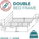 Metal Bed Frame Modern Design Single, Double, King, Extra Strong Black Finish Sturdy & Durable