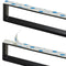 Wall Mounted Black Towel Holder – 20cm Rectangle Rail for Bathroom, Kitchen & Toilet