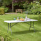 Heavy Duty 6ft Folding Table – Portable Plastic Banquet & Camping BBQ Table