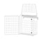 White Letterbox Cage No Screws Needed Door Mail Box Post Letter Catcher