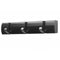 Wall Mounted Door Hook Rack – 3 Black Nickel Hooks on Black Wooden Board