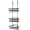 3-Tier Non-Rust Hanging Shower Caddy – Black Bathroom Organiser Rack for Shower Screen or Door
