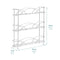 3 Tier Freestanding Spice Rack – Chrome Steel Herb Organiser with Non-Slip Feet