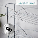 3 Tier Freestanding Spice Rack – Chrome Steel Herb Organiser with Non-Slip Feet