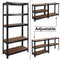 Boltless 5 Tier Heavy Duty Steel Shelving Unit – 875kg Load, Black