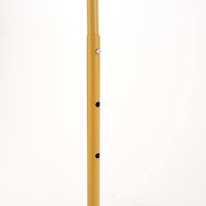 Heavy Duty Gold Clothes Rail – Adjustable Width & Height with Shelf and Locking Wheels