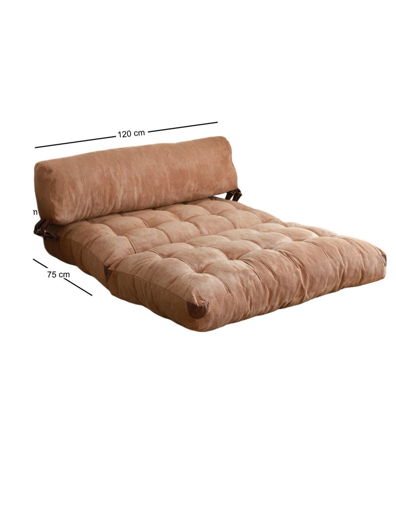 Klappbares Zweisitzer-Schlafsofa Kadife 2 - Kamel
