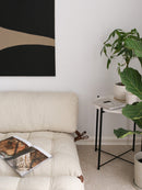 Klappbares Zweisitzer-Schlafsofa Teddy 2, Creme