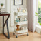 3‑Tier White Storage Trolley on Wheels – Versatile Organiser for Kitchen, Bathroom, Office or Bedroom