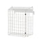 White Letterbox Cage No Screws Needed Door Mail Box Post Letter Catcher