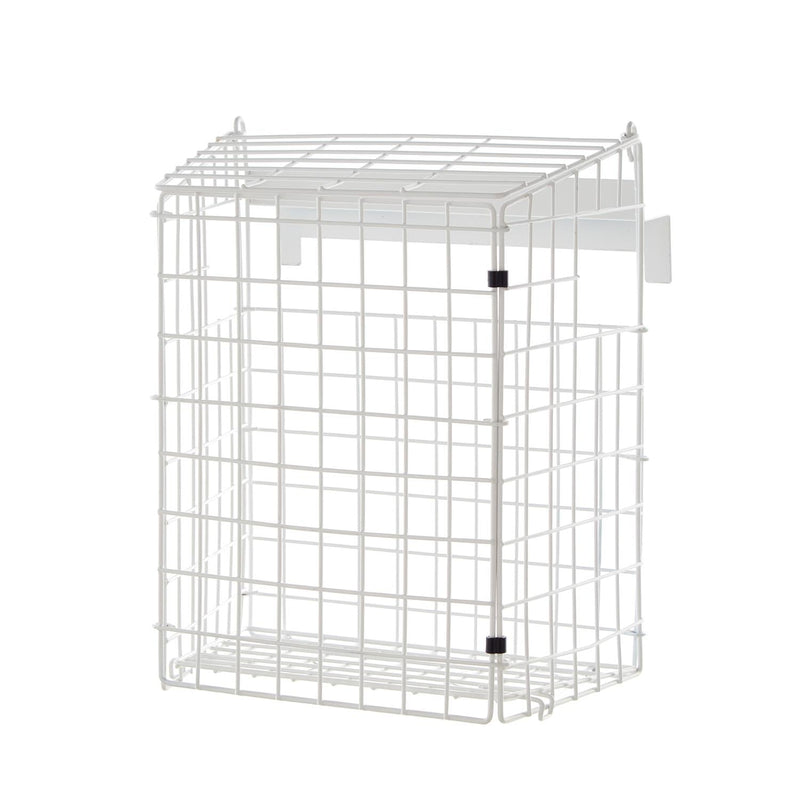 White Letterbox Cage No Screws Needed Door Mail Box Post Letter Catcher