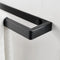 Wall Mounted Black Towel Holder – 40cm Rectangle Rail for Bathroom, Kitchen & Toilet