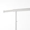 Heavy Duty White Clothes Rail – Adjustable Width & Height with Shelf and Locking Wheels