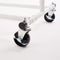 Heavy Duty White Clothes Rail – Adjustable Width & Height with Shelf and Locking Wheels