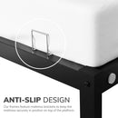 Single Bed Platform Bed Frame in Black - Bedroom Furniture with Under Bed Storage Space, Heavy Duty Single Bed Frame, Extra Strong Easy Assembly, Low Profile Bed Base 6ft x 3ft