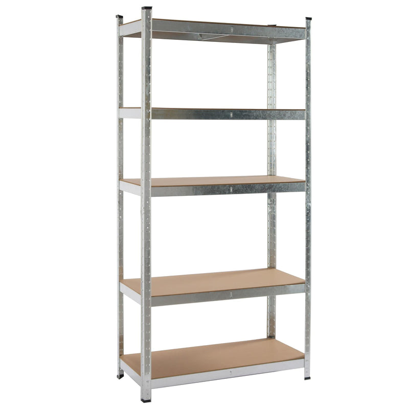 Boltless 5 Tier Heavy Duty Galvanised Steel Shelving Unit – 875kg Capacity