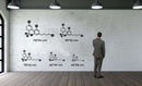 THC Molecule Metal Wall Art