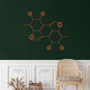 Melanin Molecule Metal Wall Art