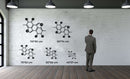 Melanin Molecule Metal Wall Art