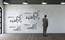 Oxytocin Molecule Metal Wall Art