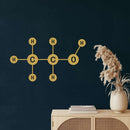 Ethanol Molecul Metal Wall Art