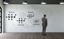 Ethanol Molecul Metal Wall Art