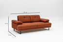 Mustang Orange Zweisitzer-Schlafsofa