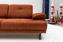 Mustang Orange Zweisitzer-Schlafsofa