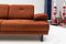 Mustang Orange Zweisitzer-Schlafsofa