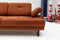 Mustang Orange Zweisitzer-Schlafsofa