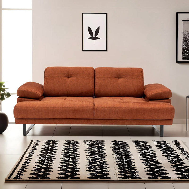 Mustang Orange Zweisitzer-Schlafsofa