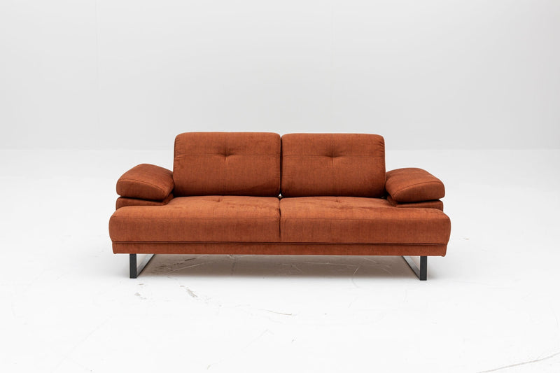 Mustang Orange Zweisitzer-Schlafsofa