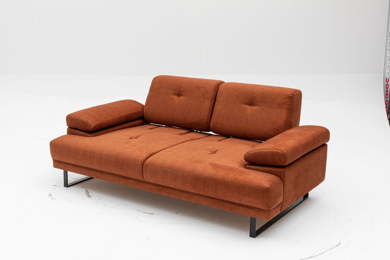 Mustang Orange Zweisitzer-Schlafsofa