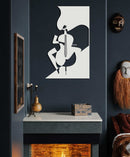 Gentleman  Lady Wine Metal Wall Art
