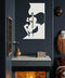 Gentleman  Lady Wine Metal Wall Art