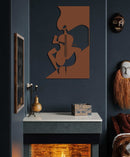 Gentleman  Lady Wine Metal Wall Art