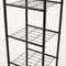 Double Hanging Clothes Rail with Shelves & Shoe Storage – Black Metal, 6 Shelves