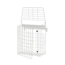 White Letterbox Cage No Screws Needed Door Mail Box Post Letter Catcher