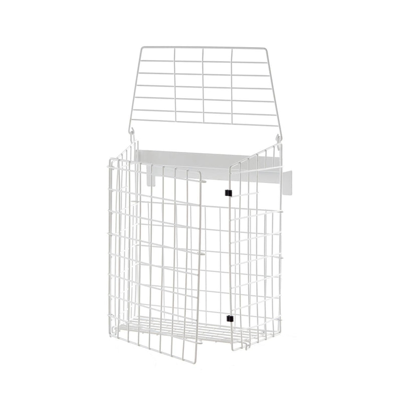 White Letterbox Cage No Screws Needed Door Mail Box Post Letter Catcher